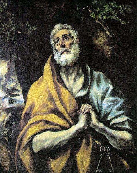 El Greco The Repentant Peter Germany oil painting art